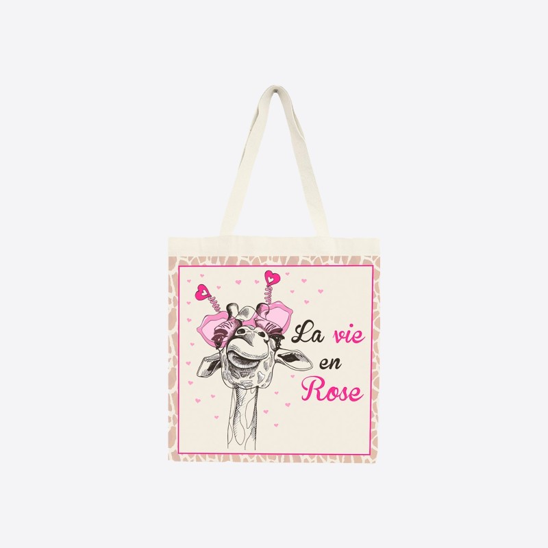 Tote bag "La vie en rose 2.0"