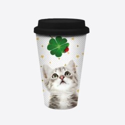 Travel Mug "Chat Bonheur"