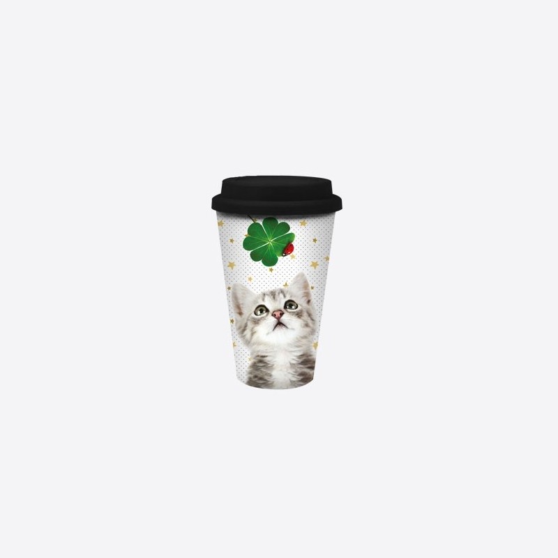 Travel Mug "Chat Bonheur"