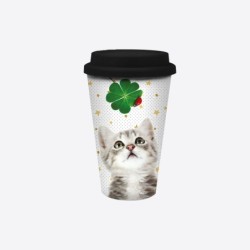 Travel Mug "Chat Bonheur"