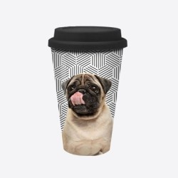 Travel Mug "Funny Pug"