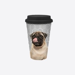 Travel Mug "Funny Pug"