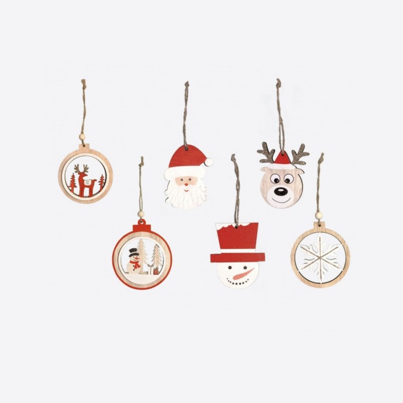 Assortiment de déco bois de Noël